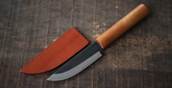 knife with a saya cover